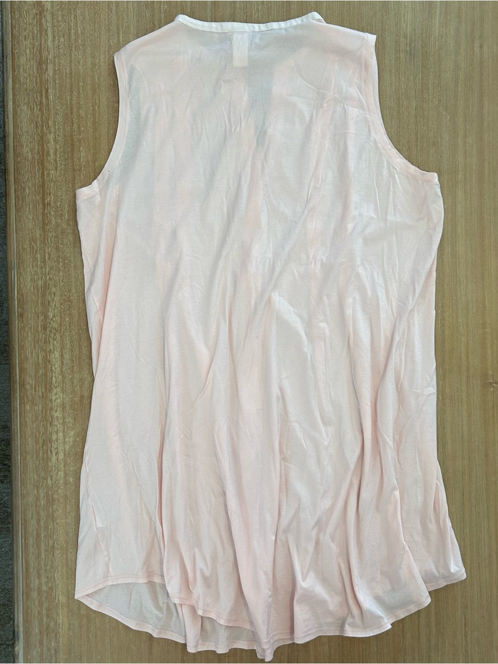 HANRO of Switzerland Cotton Tank Sleep Shirt | NWOT | Crystal Pink | Large - Picture 4 of 11